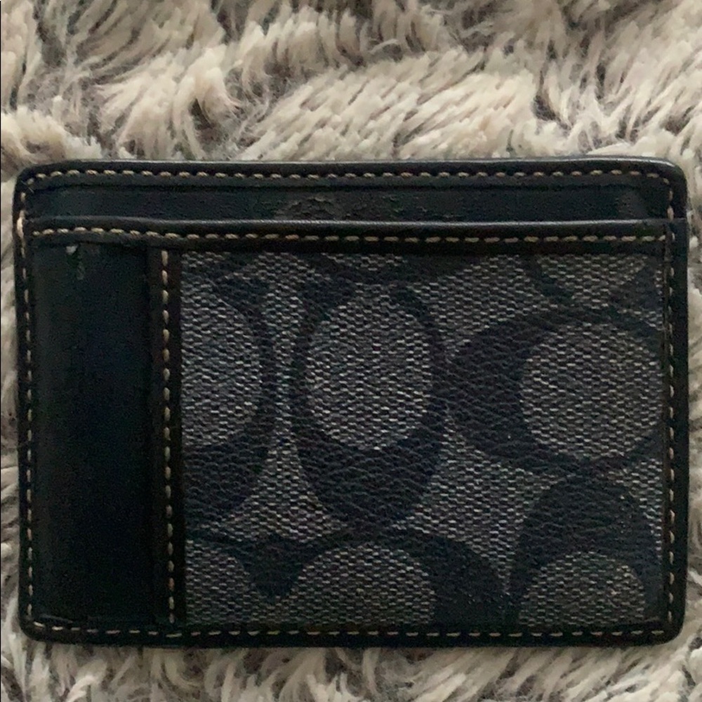 Coach Navy Blue Card Holder - Picture 7 of 7